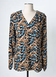 Blouse imprimé fantaisie manches longues beige LOLA ESPELETA femme