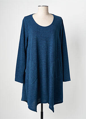 Robe pull bleu fonce G!OZE pour femme