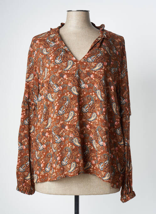 Blouse marron C'EST BEAU LA VIE pour femme