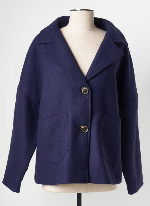 Manteau court bleu AGATHE & LOUISE pour femme