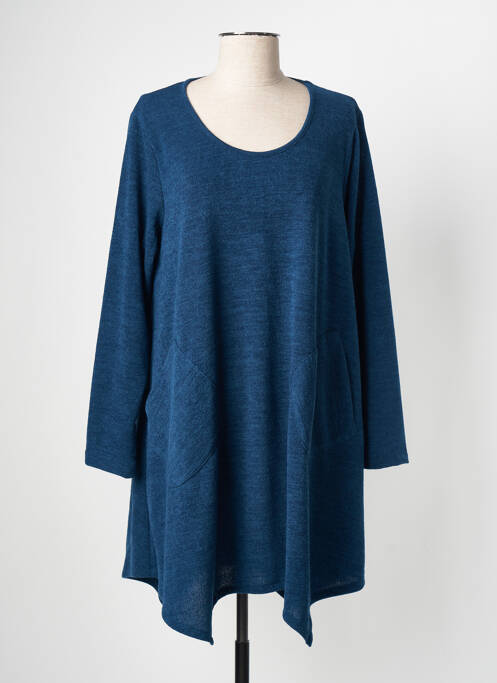 Robe pull bleu fonce G!OZE pour femme