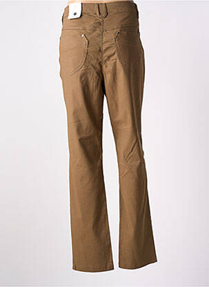 Pantalon flare stretch taille normale marron ZHENZI femme