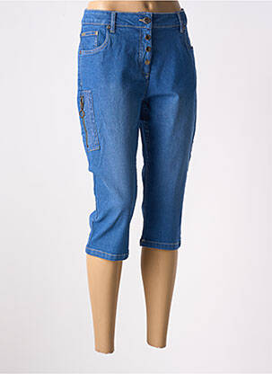 Corsaire tissage denim taille normale bleu ZHENZI femme