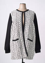 Gilet manches longues gris ZHENZI pour femme seconde vue