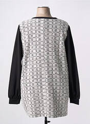 Gilet manches longues gris ZHENZI pour femme seconde vue