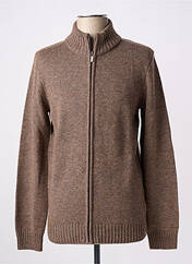 Gilet manches longues marron CAMBRIDGE pour homme seconde vue