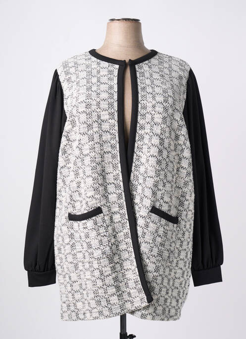 Gilet manches longues gris ZHENZI pour femme