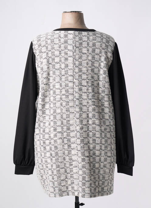 Gilet manches longues gris ZHENZI pour femme