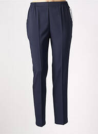 Pantalon droit taille élastique taille normale bleu GEVANA femme