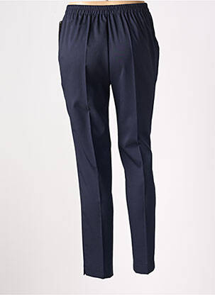 Pantalon droit taille élastique taille normale bleu GEVANA femme