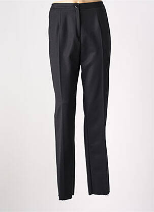 Pantalon droit taille haute taille haute noir GEVANA femme