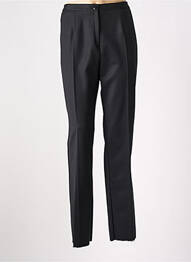 Pantalon droit taille haute taille haute noir GEVANA femme