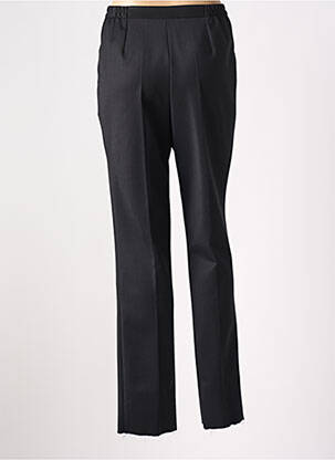 Pantalon droit taille haute taille haute noir GEVANA femme