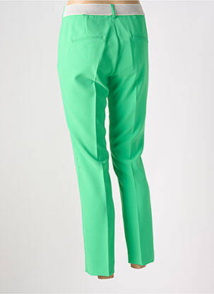 Pantalon 7/8 taille élastique taille normale vert SIGNATURE femme