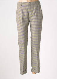 Pantalon 7/8 taille élastique taille normale beige SIGNATURE femme