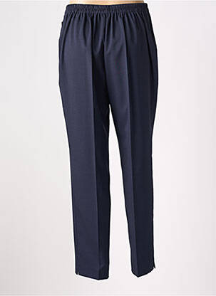 Pantalon droit taille élastique taille normale bleu GEVANA femme