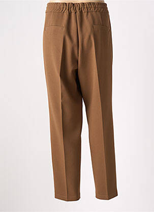 Pantalon droit taille élastique taille normale marron ANDAM femme