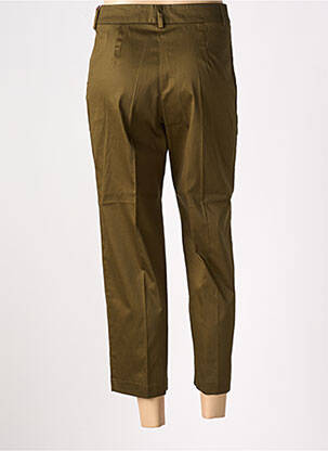 Pantalon 7/8 fermeture zippée sous rabat avec crochet taille normale vert LION OF PORCHES femme