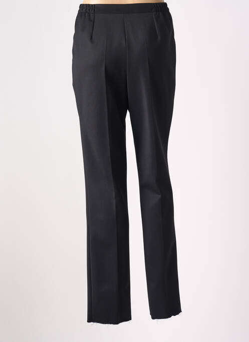 Pantalon droit taille haute taille haute noir GEVANA femme