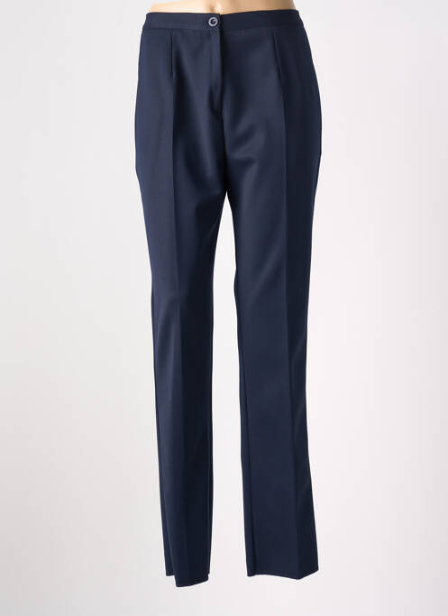 Pantalon droit bleu GEVANA pour femme