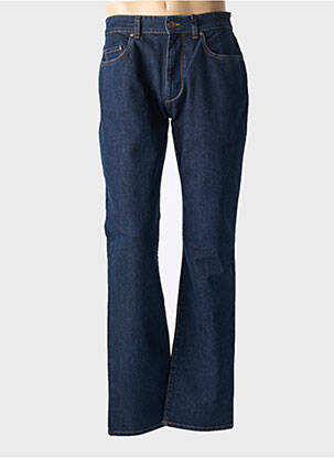 Jeans coupe droite stretch taille normale bleu REDMAN homme