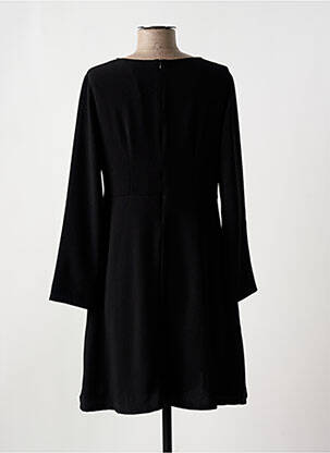 Robe mi-longue manches longues manches longues noir ORTO BOTANICO femme