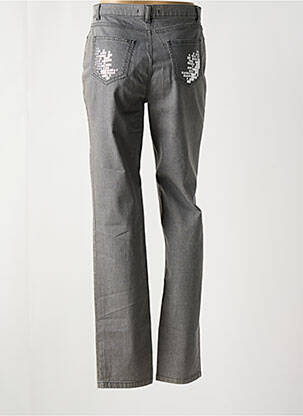 Pantalon large tissage popeline gris SAINT HILAIRE femme