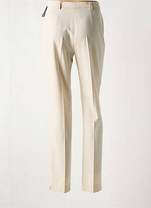 Pantalon droit tissage popeline beige SAINT HILAIRE femme