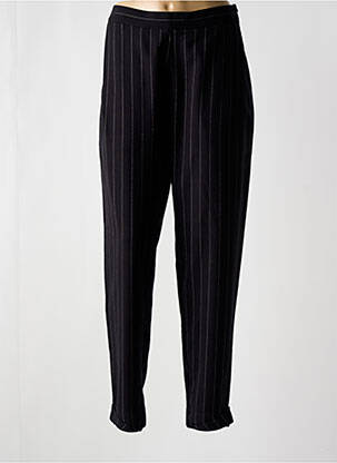 Pantalon large fermeture zip latéral noir KOKOMARINA femme