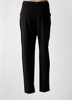 Pantalon droit tissage popeline noir 3322 femme