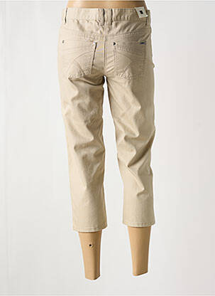 Pantacourt coupe droite beige JENSEN femme