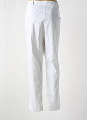 Pantalon chino blanc FRED SABATIER pour femme seconde vue