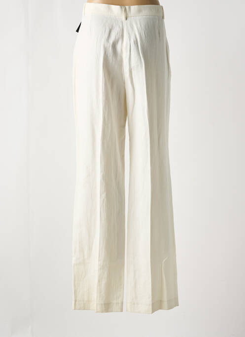 Pantalon large fermeture zippée sous rabat boutonné beige SAINT HILAIRE femme