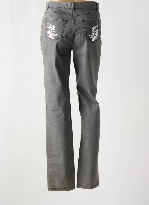 Pantalon large tissage popeline gris SAINT HILAIRE femme