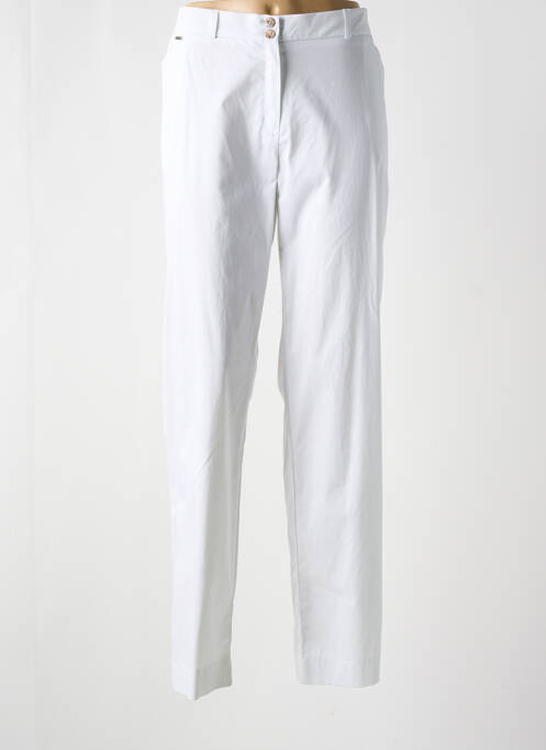 Pantalon chino blanc FRED SABATIER pour femme