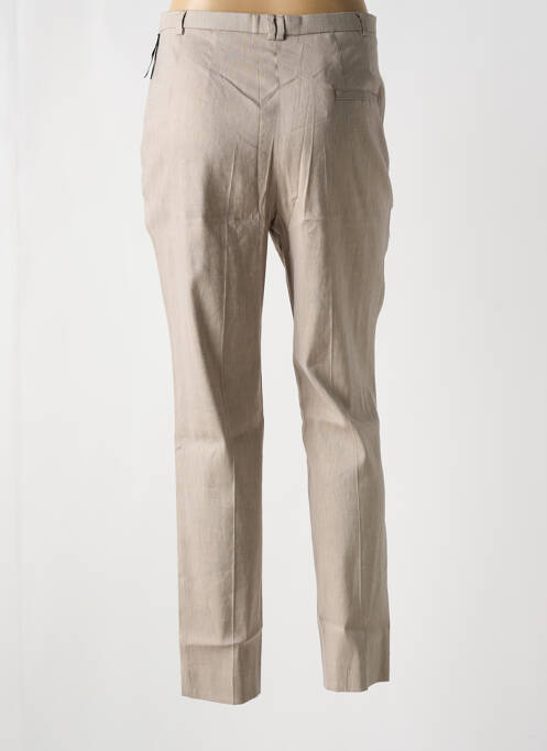 Pantalon droit beige SAINT HILAIRE pour femme