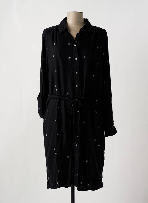 Robe mi-longue noir SANDWICH pour femme
