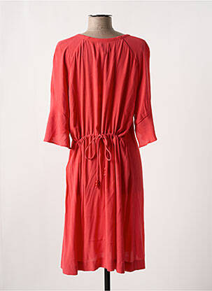 Robe courte manches 3/4 manches 3/4 rose STELLA FOREST femme