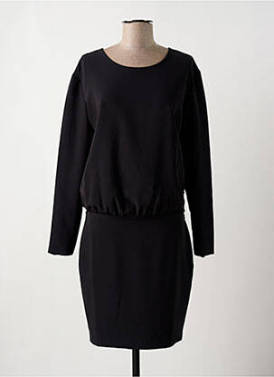 Robe mi-longue manches longues manches longues noir SET femme