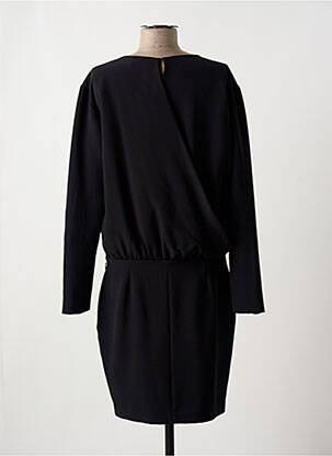 Robe mi-longue manches longues manches longues noir SET femme
