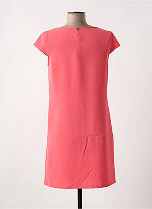 Robe courte manches courtes manches courtes rose I.CODE (By IKKS) femme