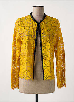 Gilet manches longues manches longues jaune BELAIR femme