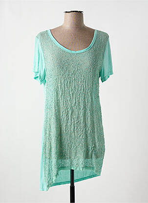 Tunique manches courtes coupe cintrée vert CHARLIE JOE femme