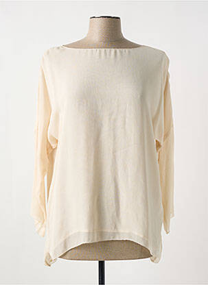 Top coupe fluide manches longues beige SET femme