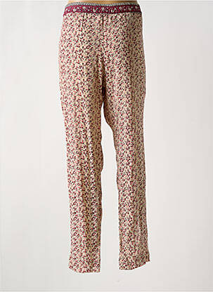 Pantalon droit taille élastique beige STELLA FOREST femme