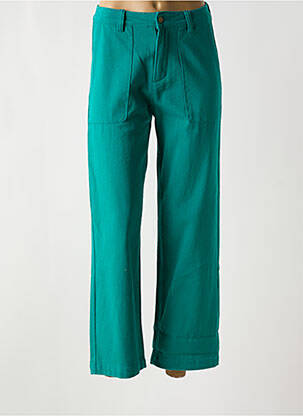 Pantalon droit poches vert WILD femme