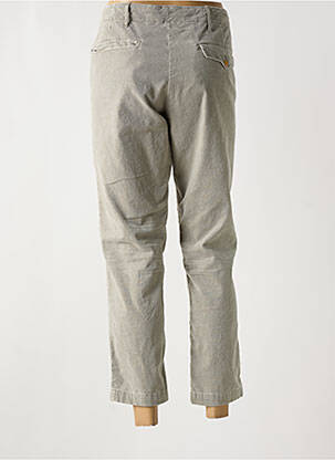 Pantalon 7/8 fermeture zippée sous rabat boutonné gris BELLEROSE femme