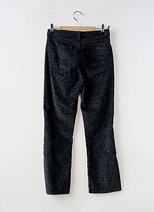 Pantalon droit fermeture zippée sous rabat boutonné gris DENIM STUDIO femme