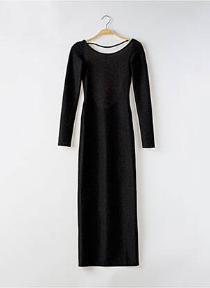 Robe longue manches longues manches longues noir KARMA KOMA femme