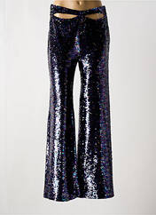 Pantalon droit bleu KARMA KOMA pour femme seconde vue